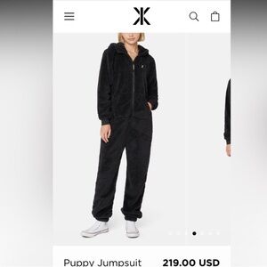 One piece Norwegian original black fluff jumpsuit.